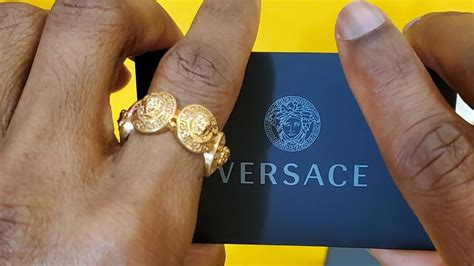 unboxing versace ring|Versace designer rings.